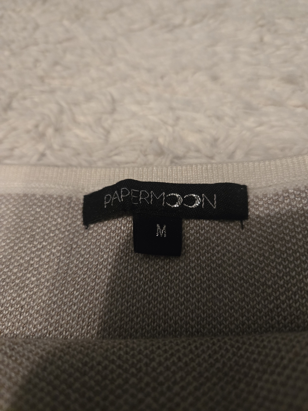 Papermoon Cream and Beige Knit Dress - Picture 3 of 4